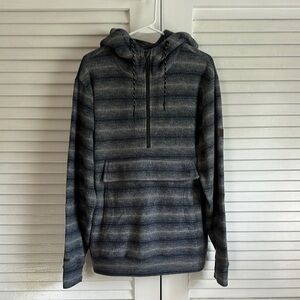 Lightly Used/Like New Billabong Half Zip Fleece Hooded Pullover - Size Large